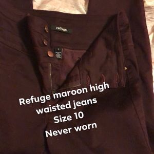 High waisted skinny jeans